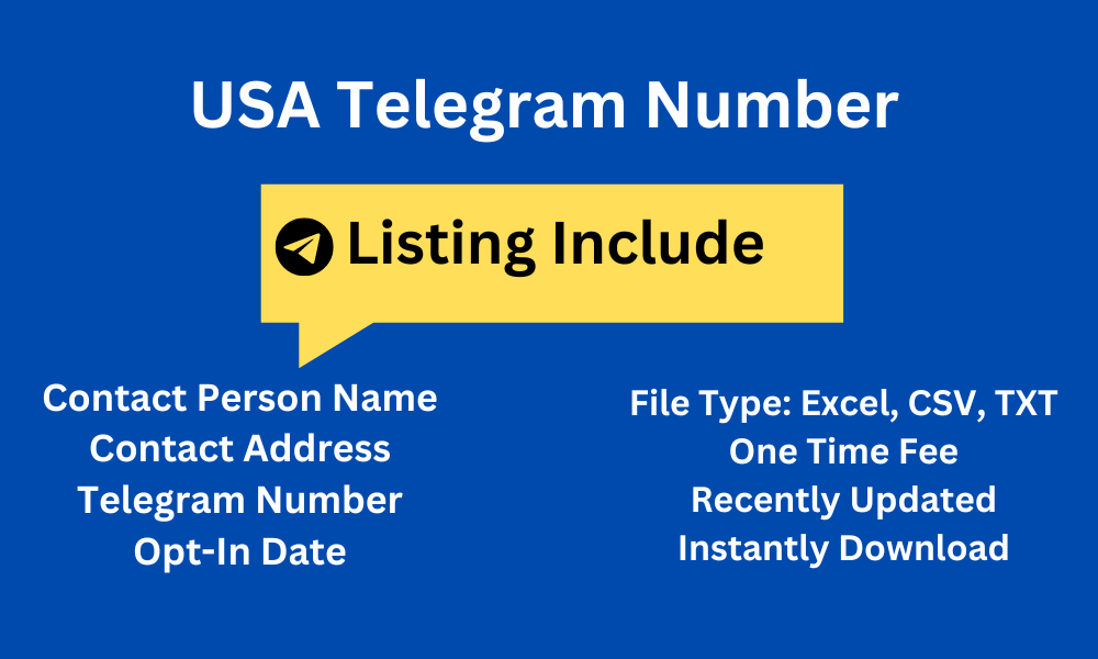 USA telegram number