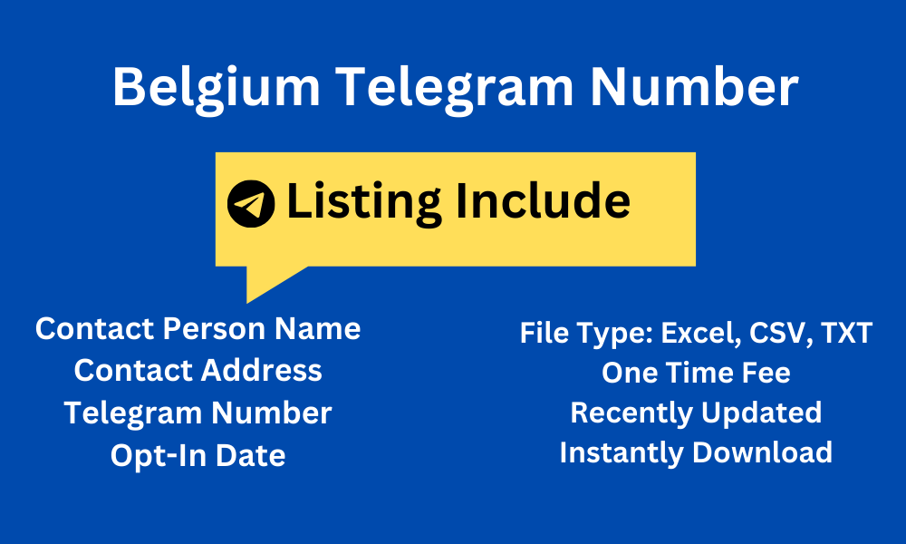 Belgium telegram number
