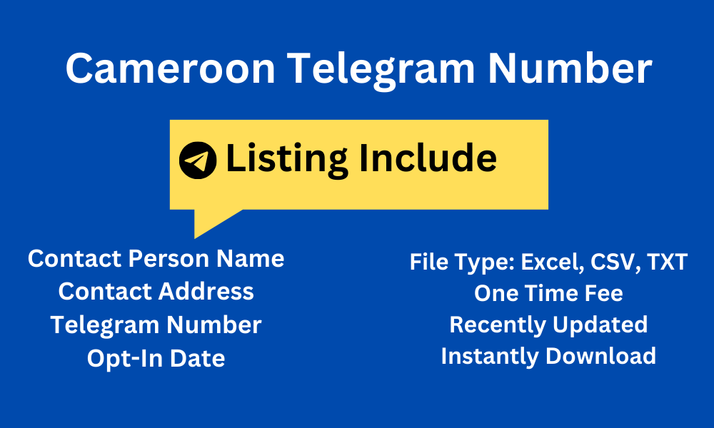 Cameroon telegram number