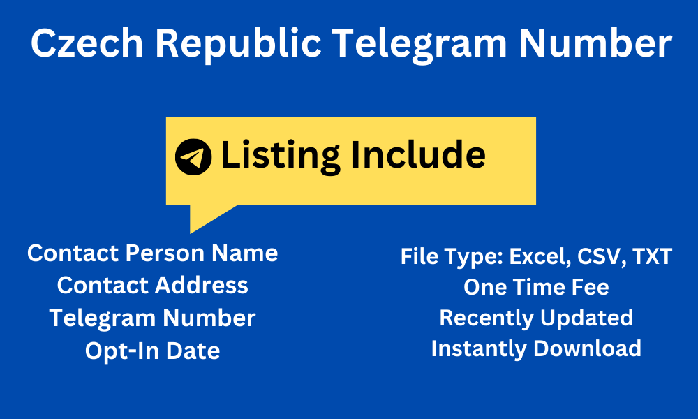Czech Republic telegram number