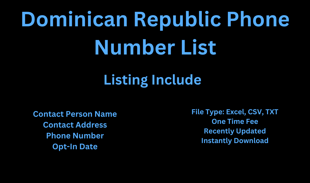 Dominican republic phone number list