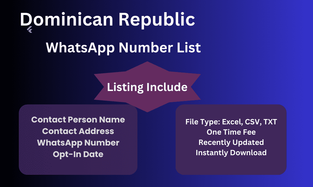 Dominican republic whatsapp number list