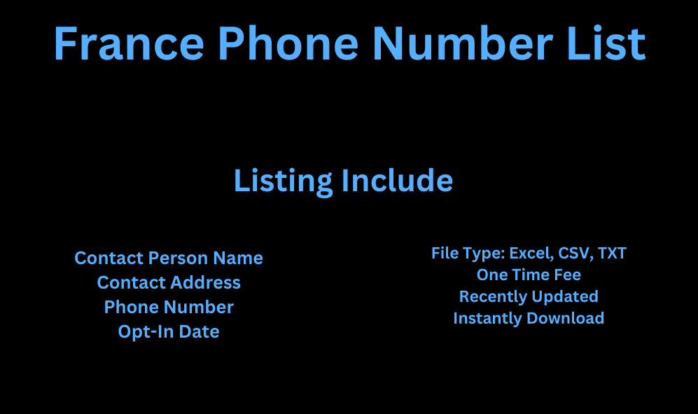 France phone number list