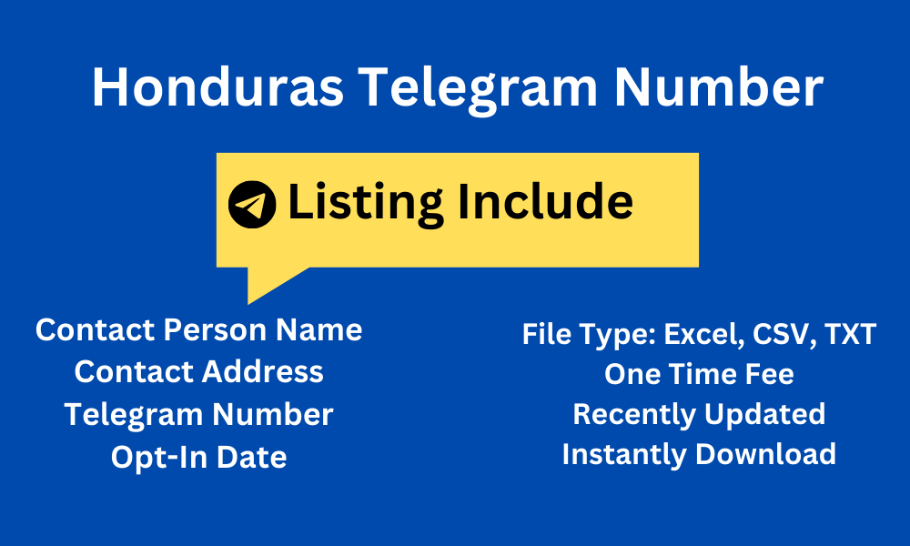 Honduras telegram number