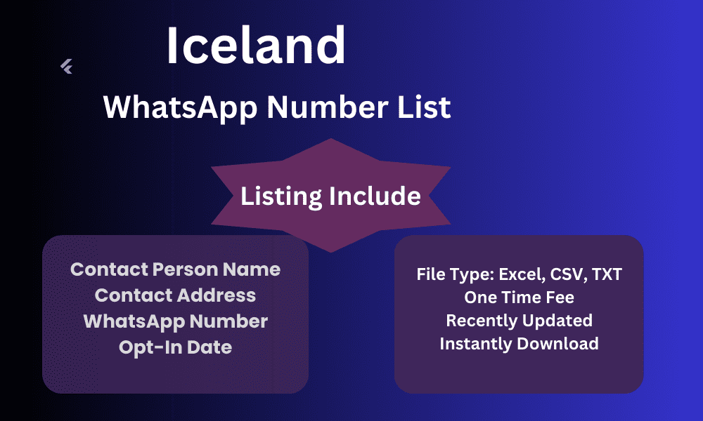 Iceland whatsapp number list