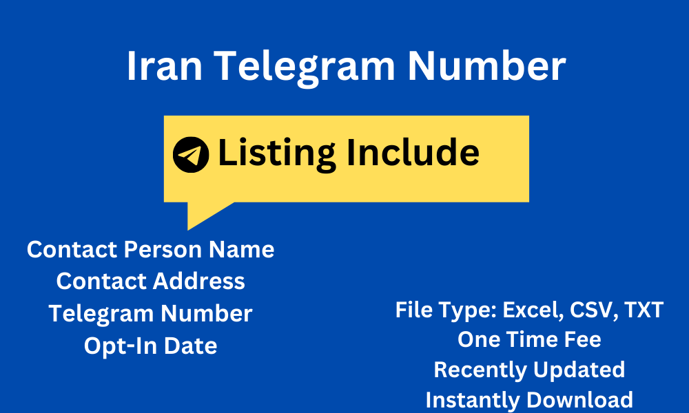 Iran telegram number