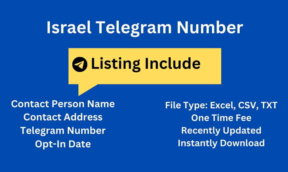 Israel telegram number