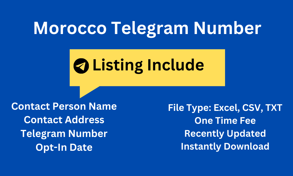 Morocco telegram number