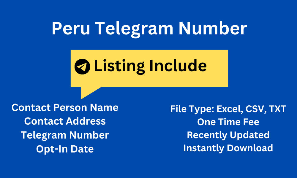 Peru telegram number