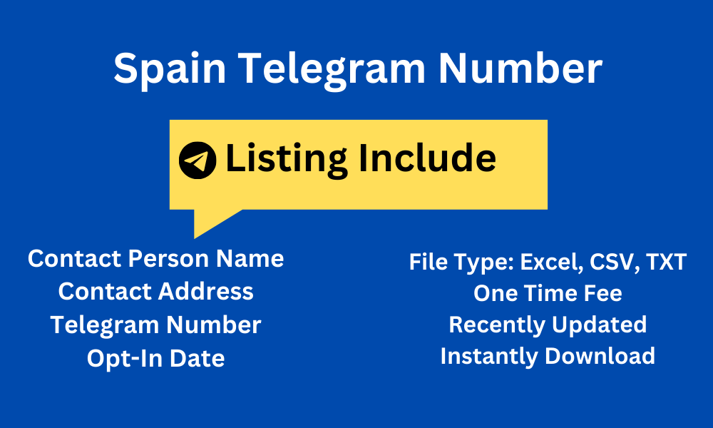 Spain telegram number