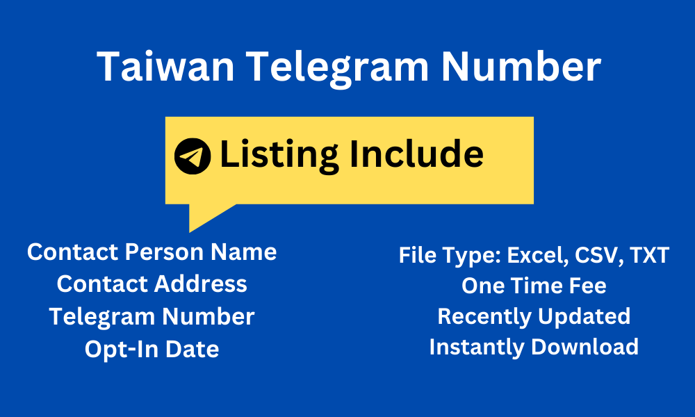 Taiwan telegram number