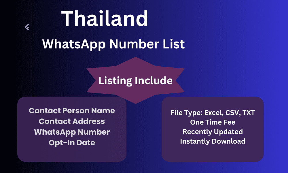 Thailand whatsapp number list
