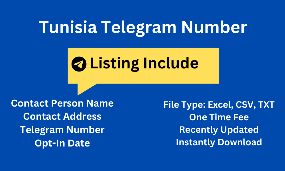 Tunisia telegram number
